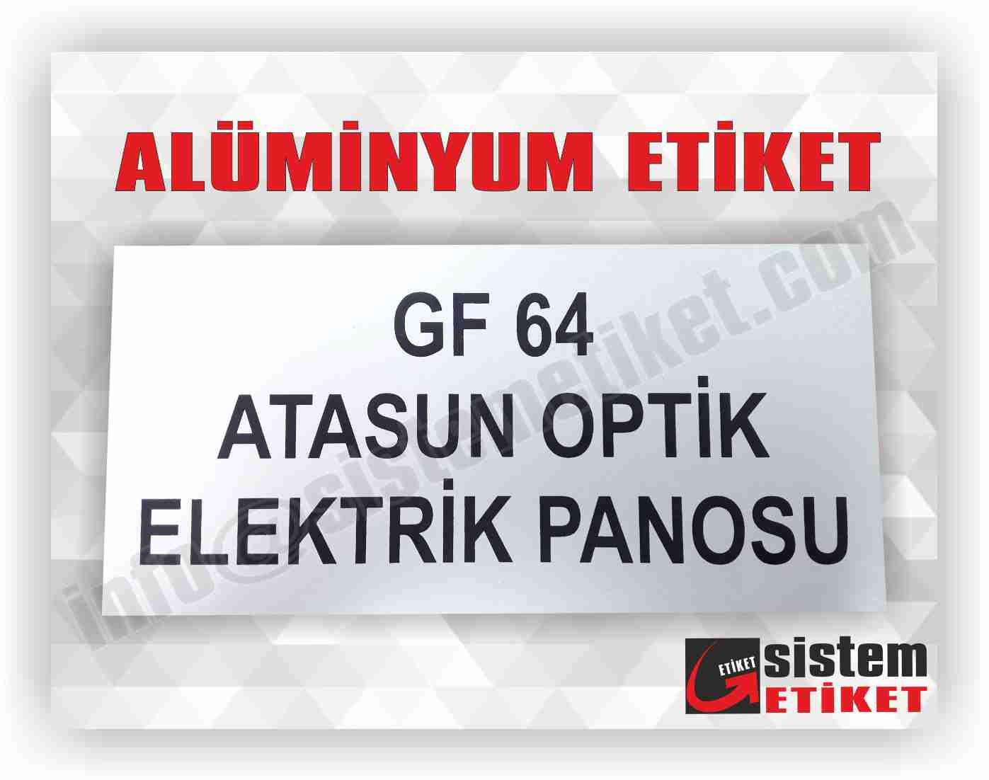 ALÜMİNYUM ETİKET