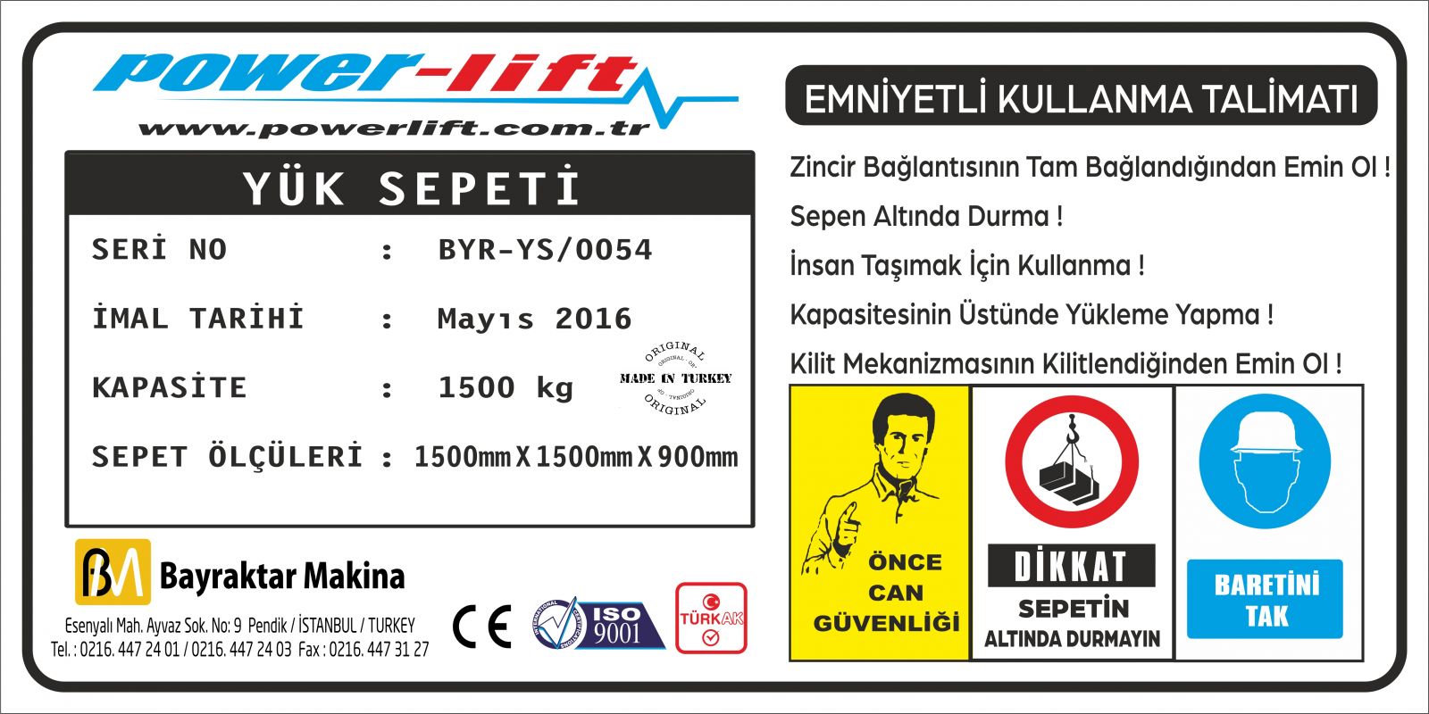 pendik metal etiket